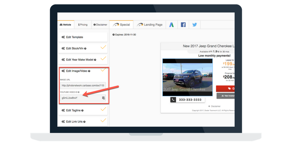 Add YouTube video to the MPOP®