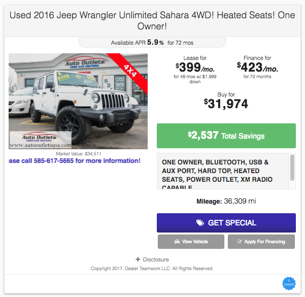 Dealer Teamwork Used Car Leases