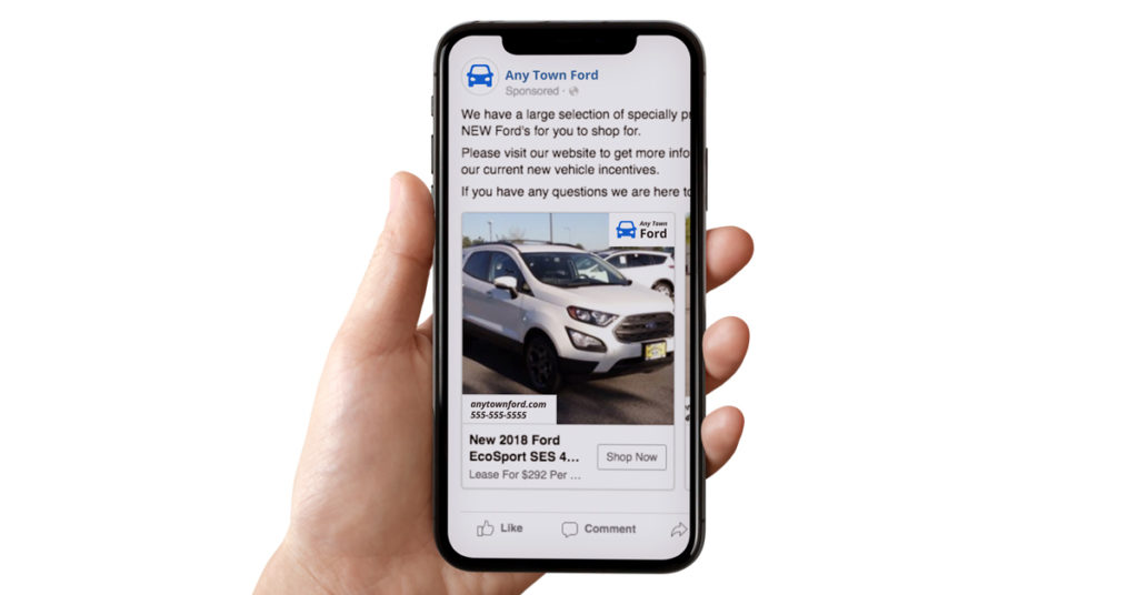 190925.1_-_Facebook_Instagram_Ads_Dealer_Teamwork_phone_in_hand_1200x628 Facebook and Instagram Ad by Dealer Teamwork - Vehicle with Pricing