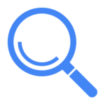 Magnifying-Glass-gblue SEO Icon - blue