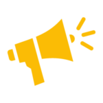 Megaphone-gyellow Social Media Icon - yellow