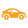 Car-orange Car Icon - Orange