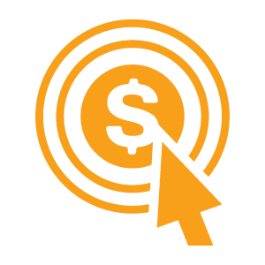 Paid Search Click Icon Orange