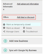 Screenshot of Bing Places offering building step 2