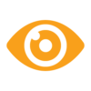 Eye-orange orange eye icon