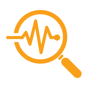 orange monitoring icon