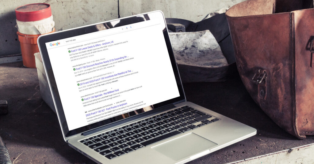 200803.1---search-on-a-laptop---dealer-teamwork---1200x628 ford f-150 deals google search on laptop