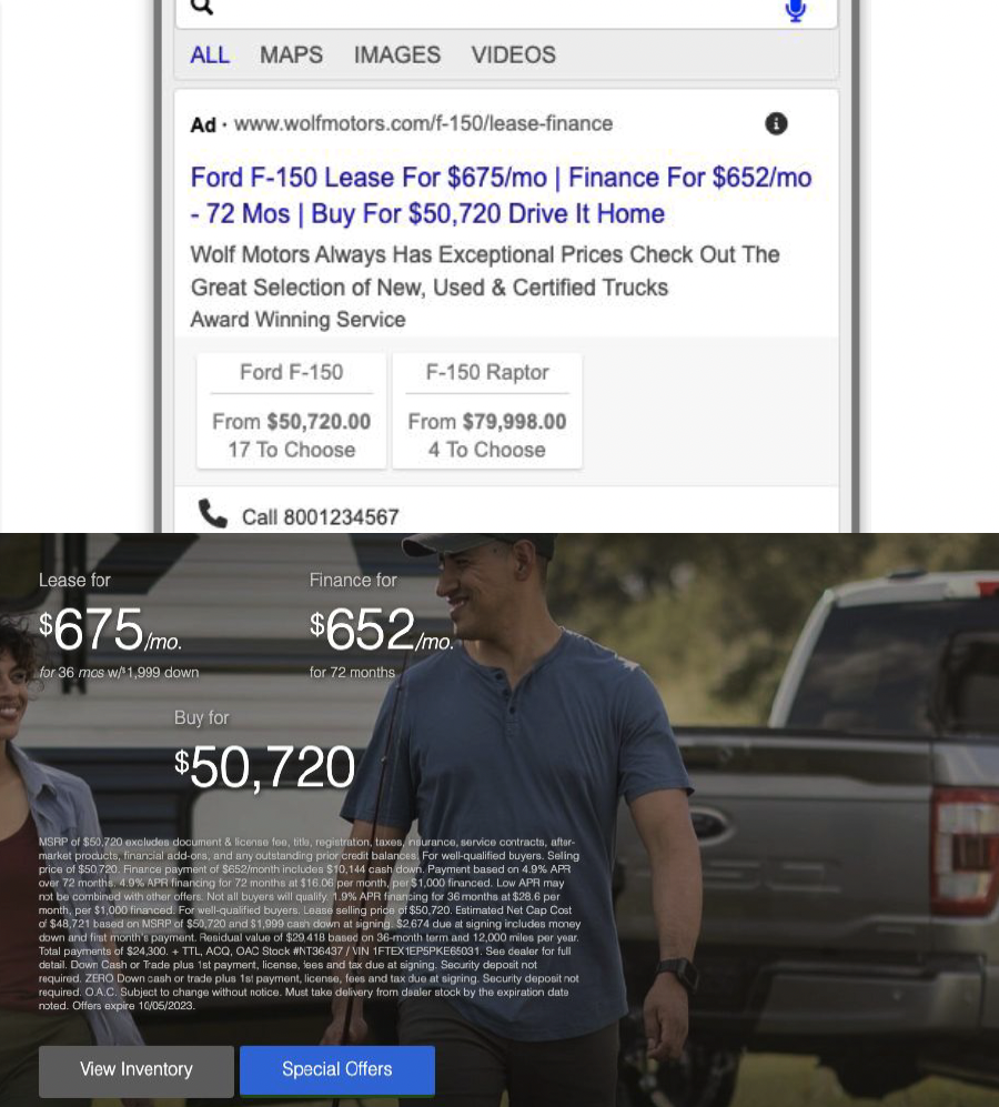 Total Search™ Dynamic Landing Pages