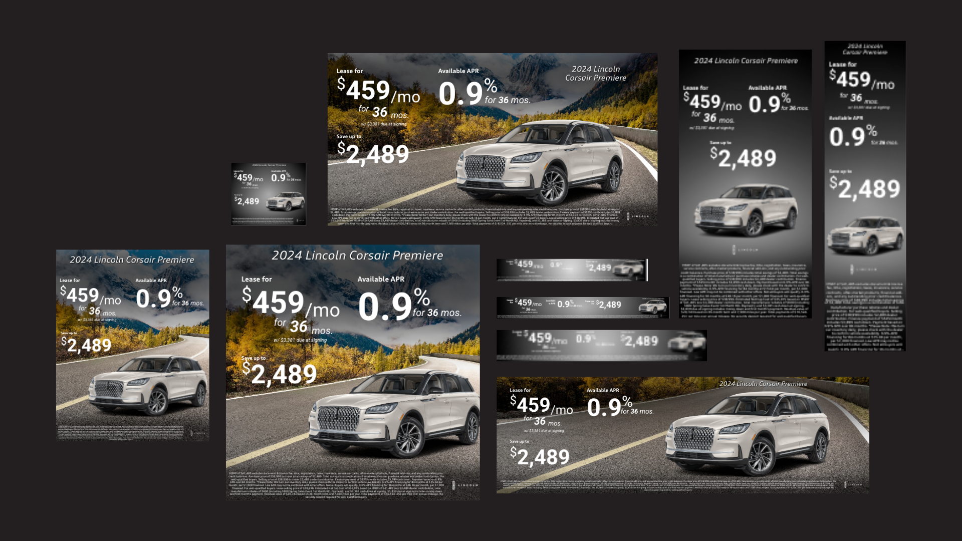 Dynamic Creative Solutions: Each set includes all the creative assets you need for a successful model & vehicle campaigns 